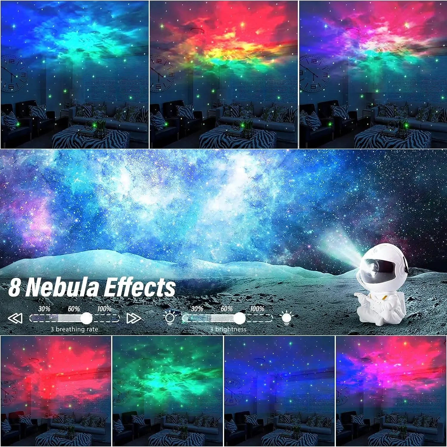 🌌👨‍🚀 Proyector de Estrellas Galáctico Astronauta ✨🌠